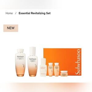 Essential Revitalizing Skincare Set - Orange and White